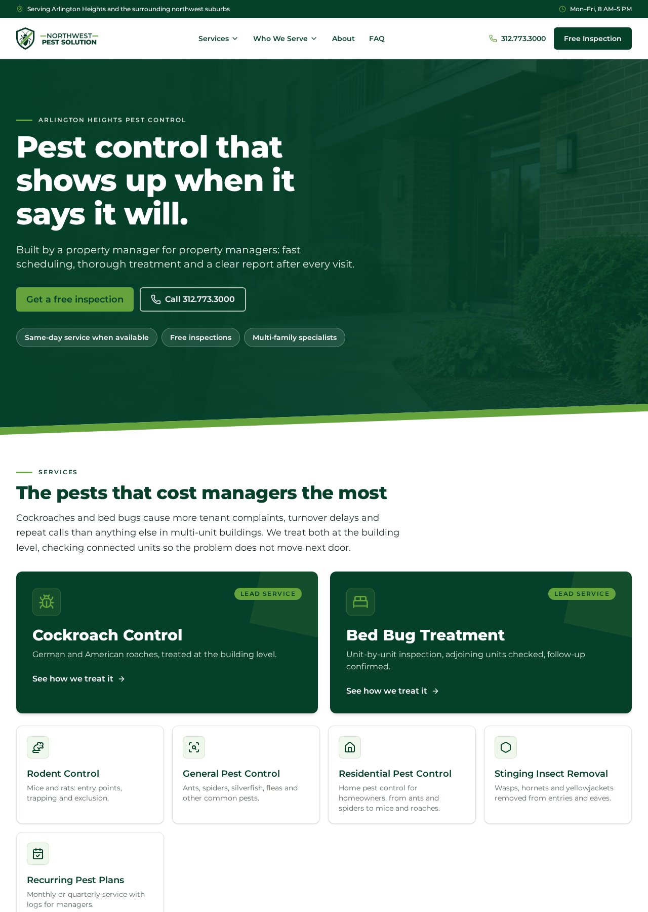 NorthWest Pest Solution website